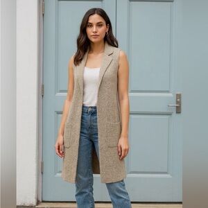 Monteau Long Sweater Vest